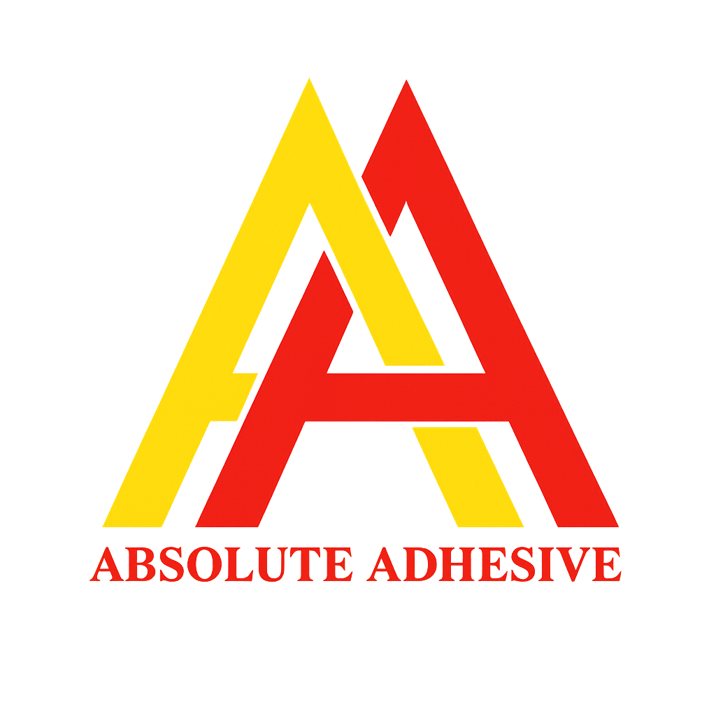 Absolute Adhesives logo red & yellow